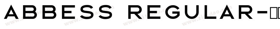 Abbess Regular字体转换